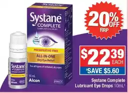 Direct Chemist Outlet Systane Complete Lubricant Eye Drops offer