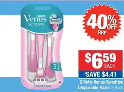 Direct Chemist Outlet Gillette Venus Sensitive Disposable Razor 3 Pack offer