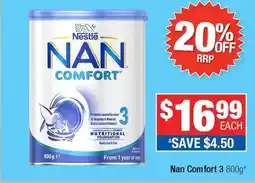 Direct Chemist Outlet Nan Comfort 3 offer