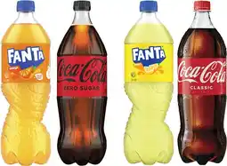 Coles Coca-Cola, Fanta or Sprite Soft Drink 1.25 Litre offer