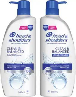 Coles Head & Shoulders Shampoo or Conditioner 850mL offer