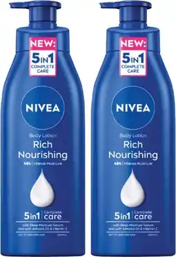 Coles Nivea Rich Nourishing Body Lotion 400mL offer