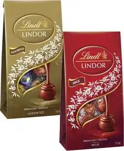Coles Lindt Lindor Bag 123g-125g offer