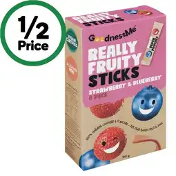 Woolworths Goodness Me Fruit Packs 120g Pk 8 offer