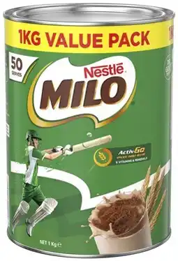 Coles Nestlé Milo 1kg offer