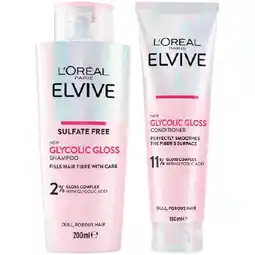 Woolworths L'Oreal Paris Elvive Glycolic Gloss Shampoo 200ml or Conditioner 150ml offer