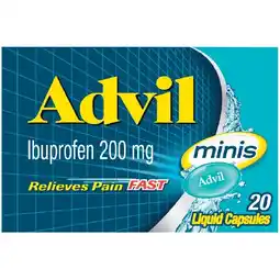 Woolworths Advil Minis Liquid Capsules Pk 20 offer