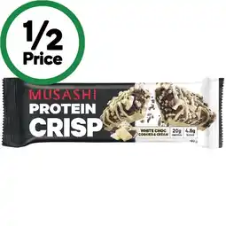 Woolworths Musashi Protein Crisp Bar 60g offer