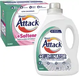 Coles Biozet Attack Plus Laundry Liquid 2 Litre or Powder 2kg offer