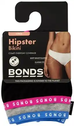 Coles Bonds Women's Hipster Bikini Brief 2 Pack offer