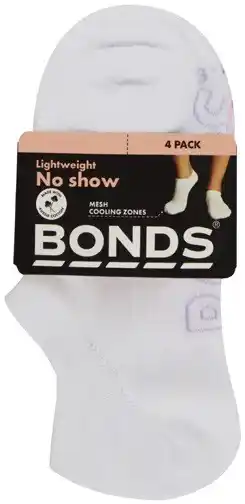 Coles Bonds Women's Logo Light No Show 4 Pack offer
