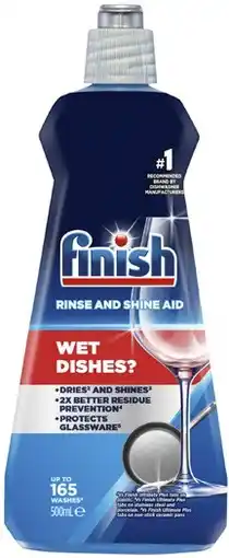 Coles Finish Rinse & Shine Aid 500mL offer