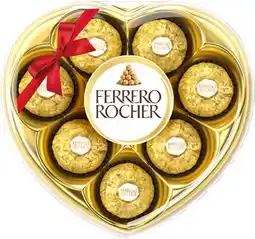 Coles Ferrero Rocher Heart Chocolate Gift Box 8 Pack 100g offer