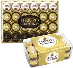 Coles Ferrero Rocher 30 Pack 375g or Collection Gift Box 24 Pack 269g offer