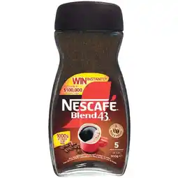 Woolworths Nescafe Blend 43 Coffee 300g offer