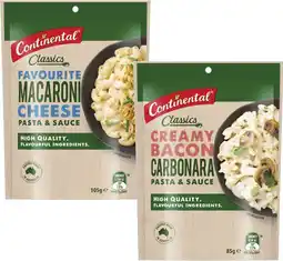 Coles Continental Pasta & Sauce 85g-105g offer