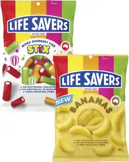 Coles Life Savers Candy 150g-200g offer