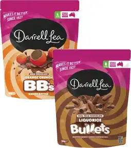 Coles Darrell Lea Bullets or BB's 168g-204g offer