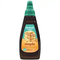 Woolworths Green’s Maple Flavoured Syrup 375g offer