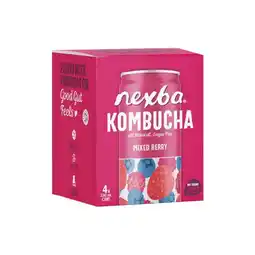 Woolworths Nexba Kombucha 4 x 330ml offer