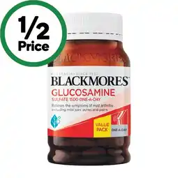 Woolworths Blackmores Glucosamine 1500mg Tablets Pk 150 offer