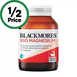 Woolworths Blackmores Bio Magnesium Tablets Pk 150 offer