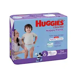 Woolworths Huggies Ultra Dry Nappy Pants Pk 24-36 offer