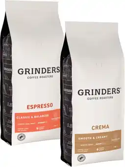 Coles Grinders Coffee Beans 1kg offer