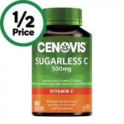 Woolworths Cenovis Sugarless C 500mg Chewable Tablets Pk 160 offer
