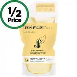 Woolworths Freshwater Farm Hand Wash Refill 1 Litre offer
