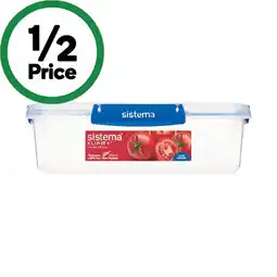 Woolworths Sistema Klip It Plus Rectangle Container 2.2 Litre offer