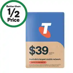 Woolworths Telstra $39 Starter PackΔ offer
