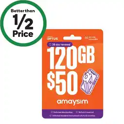 Woolworths amaysim $50 Starter Pack offer