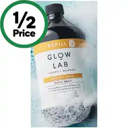 Woolworths Glow Lab Hand Wash Refill 900ml offer