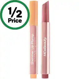 Woolworths MCoBeauty Shimmer Lip Plump 4 in 1 Hydrating Lacquer offer