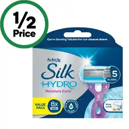 Woolworths Schick Silk Hydro Moisture Care Razor Heads Pk 8 offer