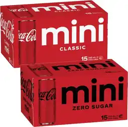 Coles Coca-Cola Soft Drink 15x250mL offer