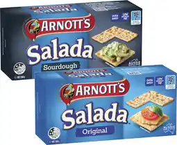Coles Arnott's Salada Crispbread 250g offer