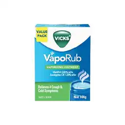 Woolworths Vicks VapoRub Extra Strong 100g offer