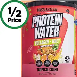 Woolworths Muscle Nation Protein Water Powder 300g^ offer