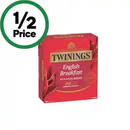 Woolworths Twinings Tea Bags Pk 80-100 offer