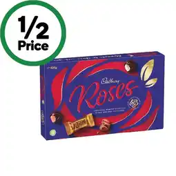Woolworths Cadbury Roses 420g offer