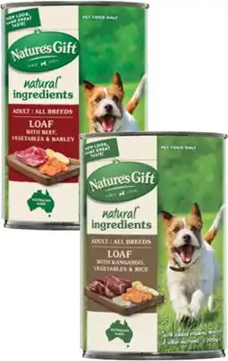 Coles Nature's Gift Dog Food 700g offer