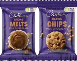 Coles Cadbury Baking Chocolate 180g-225g offer