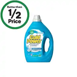 Woolworths Cold Power Laundry Liquid 2 Litre or Powder 2 kg offer
