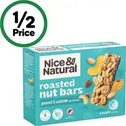 Woolworths Nice & Natural Nut Bars 180-192g Pk 6 offer
