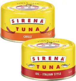 Coles Sirena Tuna 95g offer