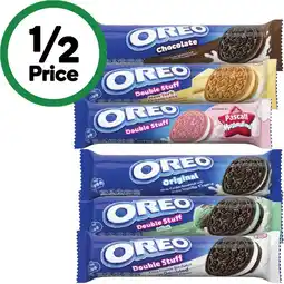 Woolworths Oreo or Oreo Double Stuff Biscuits 128-131g offer