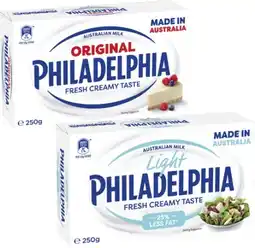 Coles Philadelphia Cream Cheese Block 250g offer