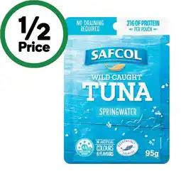Woolworths Safcol Tuna Pouch 95g offer